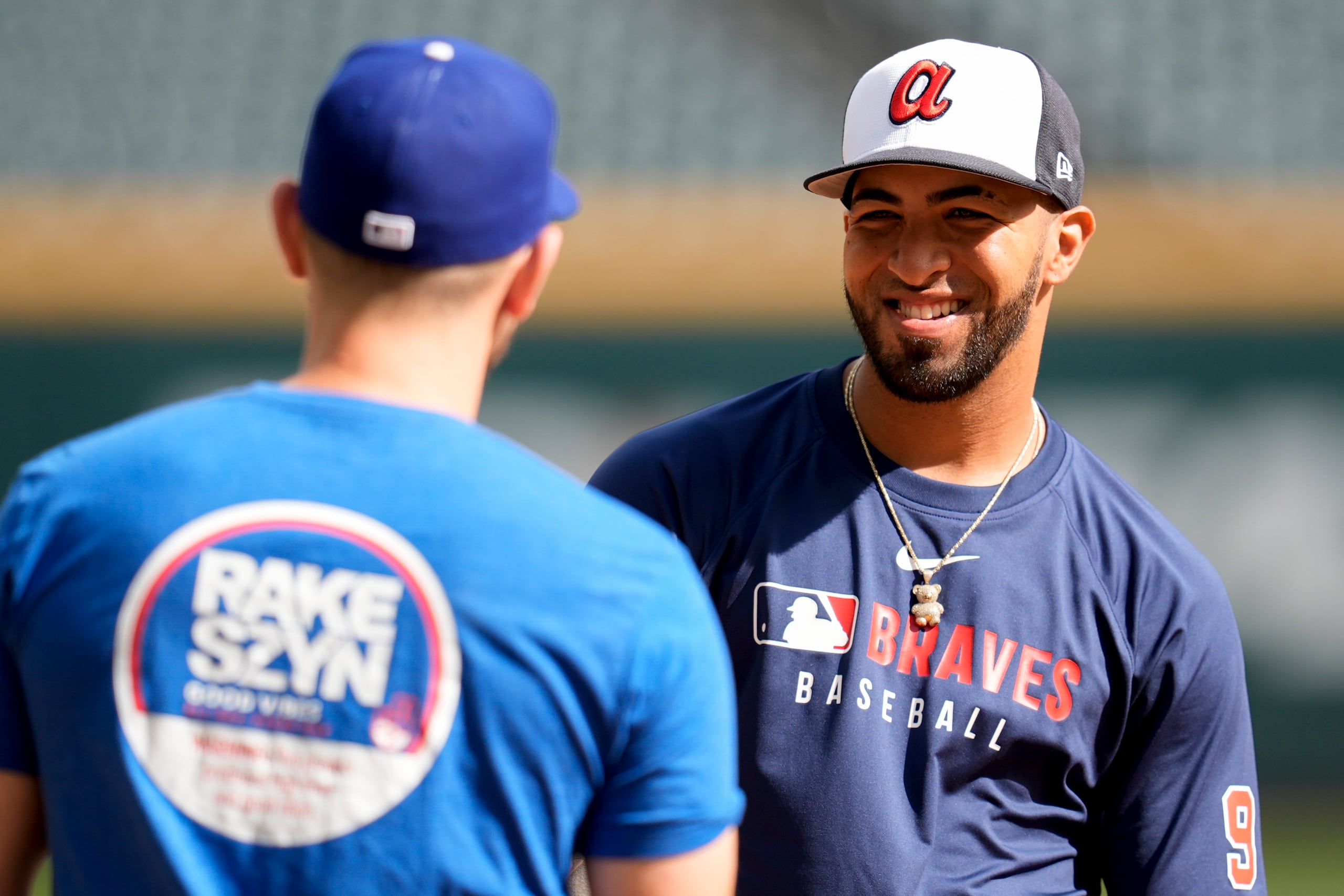 Eddie Rosario durante su corta estadía con los Braves de Atlanta.